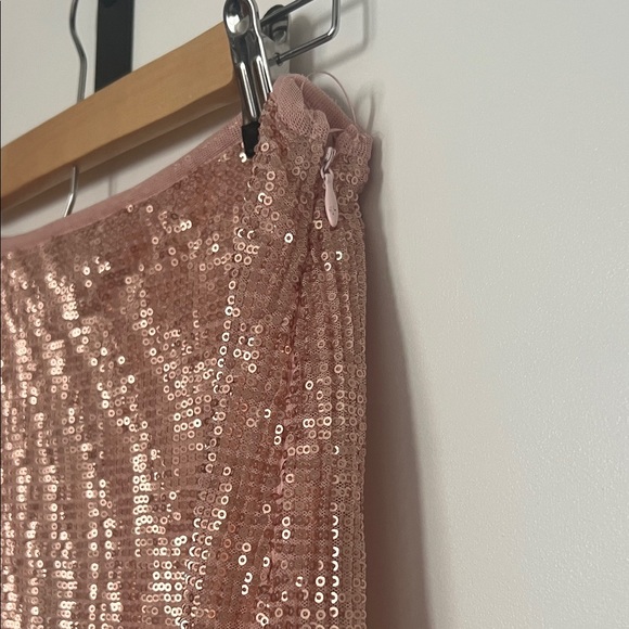 Anthropologie Rose Sequin Pencil Skirt - Picture 5 of 6
